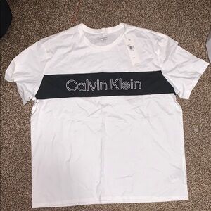 Calvin Klein White and Black Men's Shirt